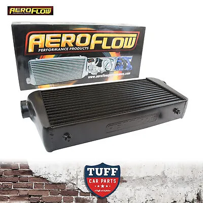 Aeroflow 600x300x100 Alloy Intercooler Black With 3  Inlet Outlet AF90-1004BLK • $294