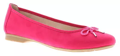 Jana Womens Flat Shoes Ballerina Jilly Slip On Fuchia UK Size • £29