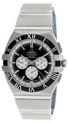 Omega Constellation Double Eagle 41mm Chrono Blk Dial Watch 1519.51.00 • $5999