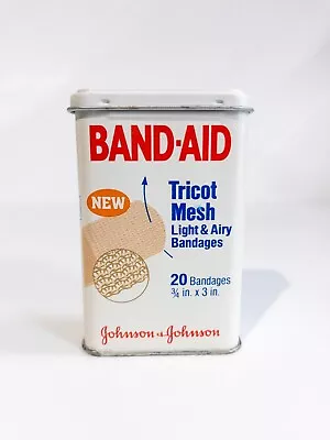 Vintage BAND AID Tin 20 Bandages EMPTY Johnson & Johnson Set Prop • $10