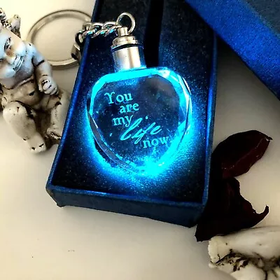 Gifts For Men Heart Keyring Anniversary Romantic Gifts For Her Gifts For Him Box • £8.65