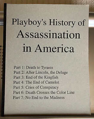 $13.20 • Buy Playboy's History Of Assassination In America - Lincoln, Long, JFK