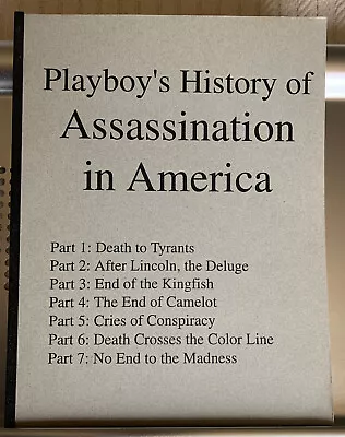 $13.20 • Buy Playboy's History Of Assassination In America - Lincoln, Long, JFK