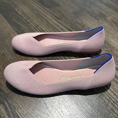 New Rothy’s The Flat Women's 9.5 Sakura Pink Round Toe Ballet Slip On Shoes • $39