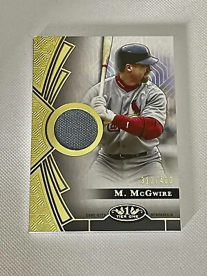 Mark McGwire 2023 Topps Tier One 1 Relic Jersey Patch 310/400 Cardinals T1R-MMC1 • $14.95