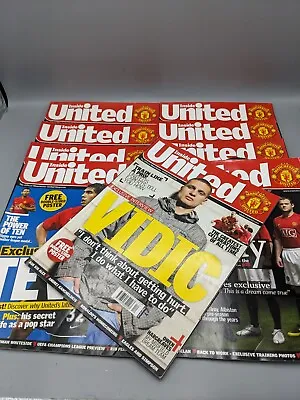 Inside United Manchester United Magazine 9 Issues From 2007 • £19.99