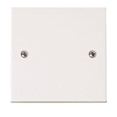 Single Gang Blanking Plate 1 Gang 1G Light Switch Plug Wall Socket Cover White • £2.29