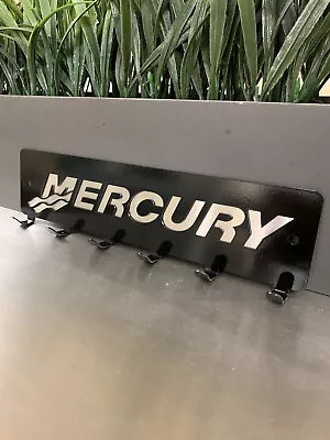 Mercury Outboard Metal Art Keychain Holder Boat Ski Motorcycle Garage Fishing • $35