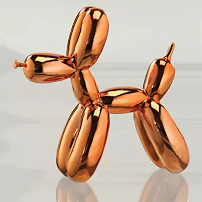 Balloon Dog - Rose Gold (Orange) Medium - Modern Art Sculpture Dog Lover Gift • $46.95