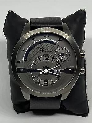 Marc Anthony FMDMA155 Men's Black Leather Analog Dial Quartz Wrist Watch EY359 • $39.99