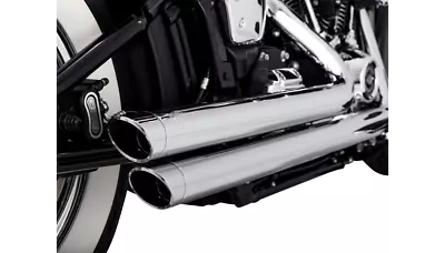 Vance & Hines Big Shots 2-into-2 Exhaust System Pipe Chrome Harley Softail 2018+ • $1099.99