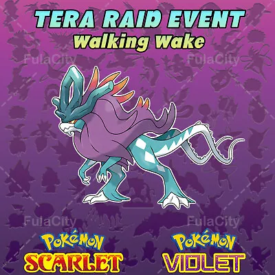 Walking Wake Tera Raid Event ⚡ Pokemon Scarlet & Violet ⚡  ⚡ Paradox Suicune • $3.99