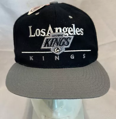 Vintage 1993  L.A.Kings Snapback NHL Hockey Hat & Playoff Ticket Stub Gretzky • $150