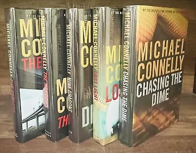 SIGNED!  5 Michael Connelly HB 1st Printings! NF Or Better Condition FREE Ship! • $99.99