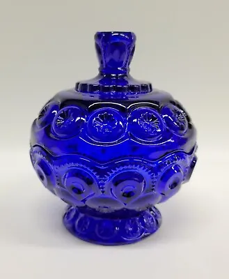 Moon And Star Glass Cobalt Blue Small Compote Candy Dish  • $69.99