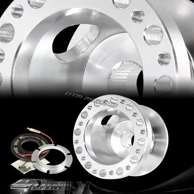 Silver 6-Hole Aluminum Racing Steering Wheel Hub Adapter For Nissan 200SX/240SX • $26.77