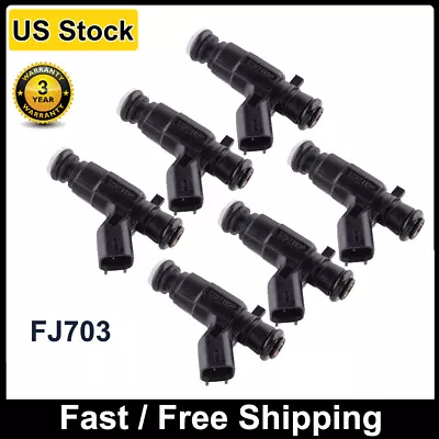 6Pcs Fuel Injector FJ703 For 2004-2006 Cadillac CTS SRX & 2005-2008 Buick Allure • $48.25