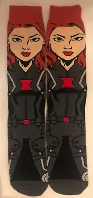 Avengers Black Widow Marvel Comics Socks Men Size 8-12 Natasha Romanova   • $7.50