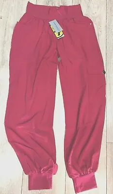 Red Zumba Fitness Harem Style  Pants Gym Dance Trousers Size XS 6-8 NEW • £8.99