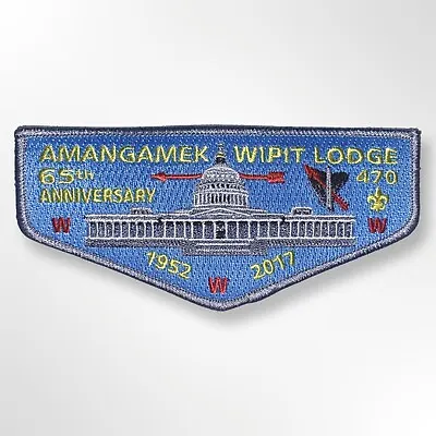 Amangamek Wipit Lodge 470 65th Anniversary (1952-2107) OA Flap • $2.75