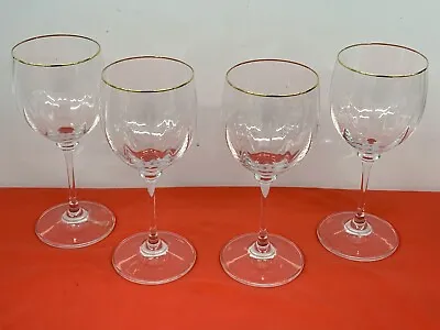 Mikasa Crystal   --  Stephanie - Gold  --   Wine Goblets  --  4 • $54.99