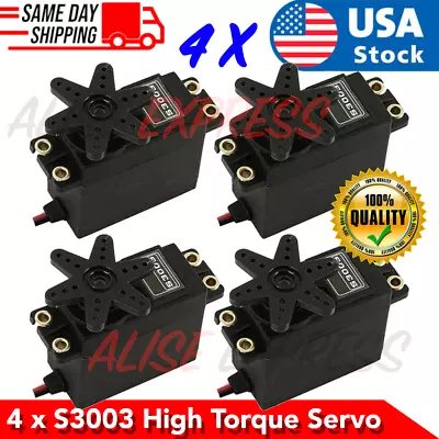 4x High Torque S3003 Gear Standard  Servo For Futaba RC Car Boat Helicopter Car • $18.49