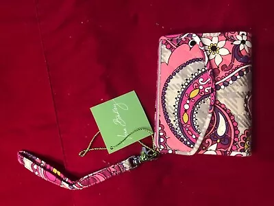 Vera Bradley “Paisley Meets Plaid” Super Smart Wristlet Cotton NEW • $8.99