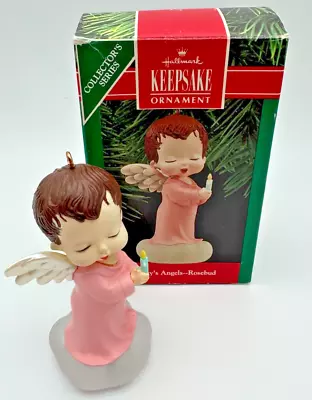 Hallmark Keepsake Ornament Mary's Angels Rosebud Third In The Series 1990 • $14.99