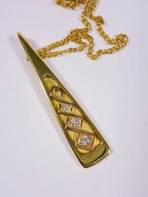 £775 • Buy 18ct Clogau Rose And Yellow Gold Diamond Queen Elizabeth Pendant