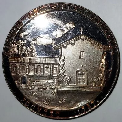 Awesome Toning Mission San Miguel CA Medallic Art Co 43g .999 Fine Silver Medal • $179.95