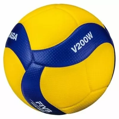 Mikasa V200W 2019 Official FIVB Indoor Volleyball - Blue/Yellow • $46.99