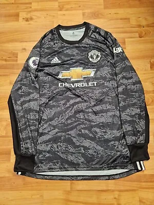 Classic Manchester United 2019-2020 Mens Xl Gk Goalkeeper Shirt Adidas De Gea #1 • $137.16