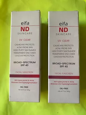 Elta MD UV Clear Facial Sunscreen By Eifa ND SPF 40 1.7 Oz EXP 07/26 FREE SHIP • $48.99