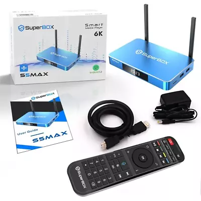 2024 Model-SuperBox S5 MAX 5th Gen Media Player With Bluetooth Voice Command • $300