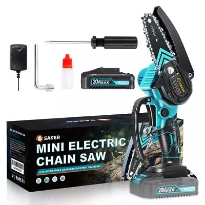 Saker Mini ChainsawPortable Electric Chainsaw Cordless • $47.98