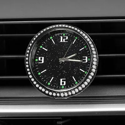 £6.44 • Buy Car Clock Luminous Stick-On Digital Watch Diamond Quartz Clock Car Accessories