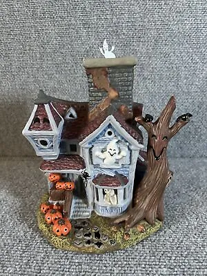 Partylite Halloween Ghostly Tealight Village House P7862 Rotating Spinning Ghost • $50.57