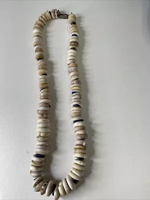 Vtg Large PUKA SHELL Necklace 20” Authentic Hawaiian Purple & White Cone~READ • $299.99