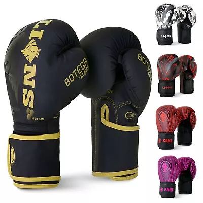 Boxing Gloves Punching Kickboxing MMA Punch Bag Sparring Glove Kids Mens Women's • £12.99