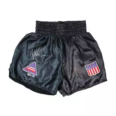 Mike Tyson & Tyson Fury Signed Boxing Trunks (Beckett & Fiterman Sports) • $550