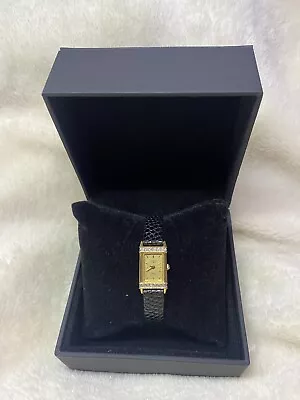 VINTAGE Diamond Bezel Longines 0961 Swiss Quarts Gold Tone Ladies Watch • $250