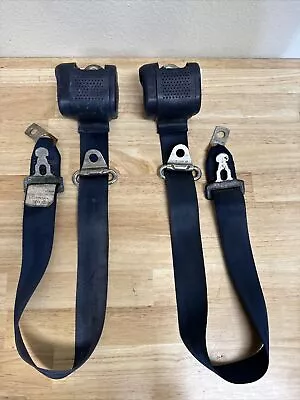 VW MK1 Rabbit Caddy Pick Up Pair Blue Front Seat Belts  OEM • $65