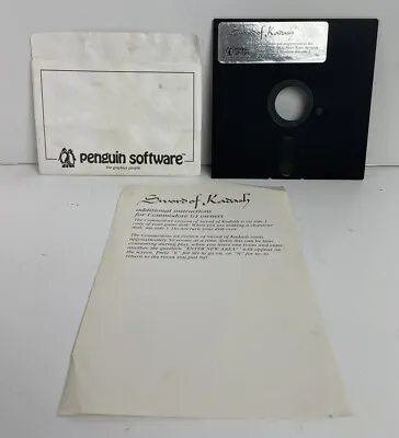 $89.95 • Buy Apple II IIe IIc IIgs - SWORD OF KADASH - Penguin - Game And Insert Only