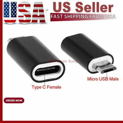 LOT USB 3.1 Type C Female To Micro USB Male Adapter Converter Connector USB-C • $3.49