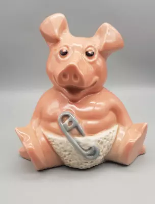 NatWest Baby In Nappy Ceramic Piggy Bank Money Box With Original Stopper. • £6.50