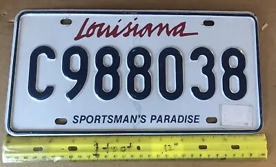 *License Plate Louisiana Sportsman's Paradise C 988038 • $10.49