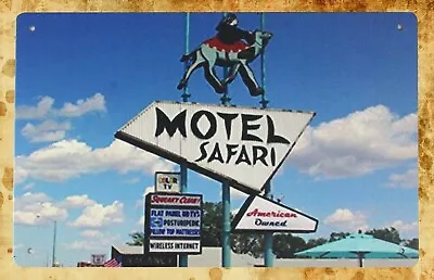  Nostalgic Garage Shop Metal Art Motel Safari Tin Metal Sign • $14.99