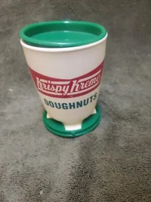 Vintage Krispy Kreme Doughnuts Plastic Coffee Tea Mug • $11.99