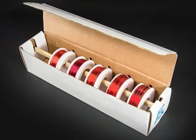 Assorted Gauge Magnet Wire Kit - Enamel Coated Copper Wire (5 Spools) • $46.99