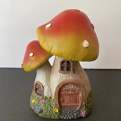 5  Tall Fairy Garden Welcome Mushroom House NEW • $6.99